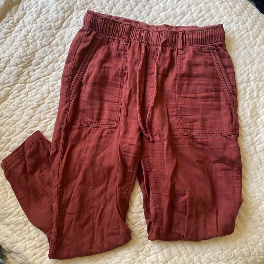 Rust red old navy pants